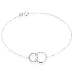 Bracelet Or Blanc Nesrine Oxydes