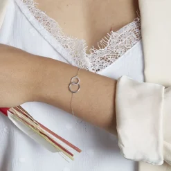 Bracelet Or Blanc Nesrine Oxydes