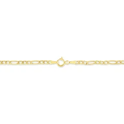Bracelet Or Jaune Caméo Maille Alternée 1/3