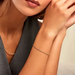 Bracelet Or Jaune Capucin Maille Marine