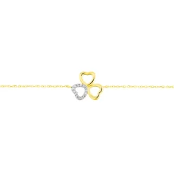 Bracelet Or Jaune Helisende Diamants