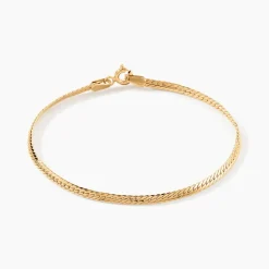 Bracelet Or Jaune Izel Maille Anglaise