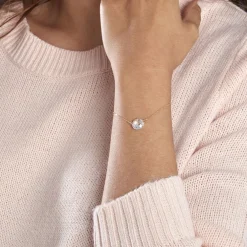 Bracelet Or Jaune Ludmille Oxyde De Zirconium