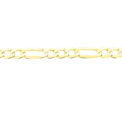 Bracelet Or Jaune Maille Alternée