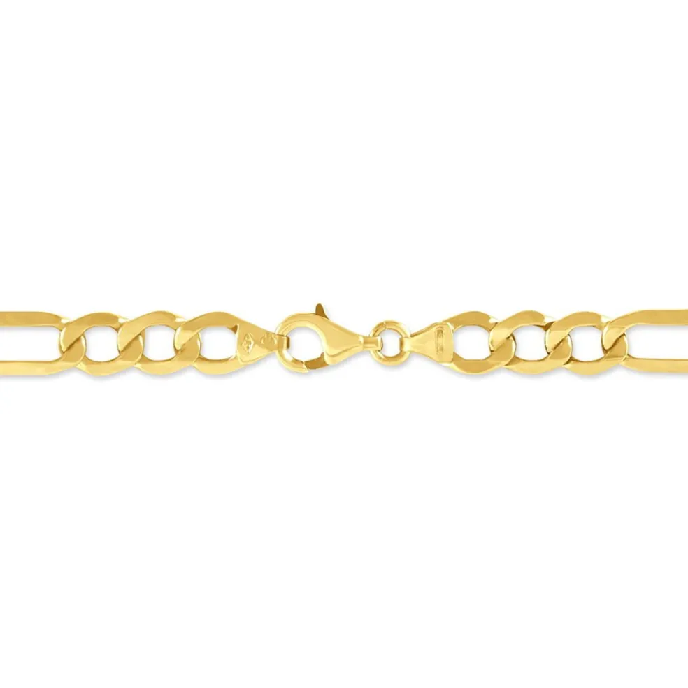 Bracelet Or Jaune Maille Alternée