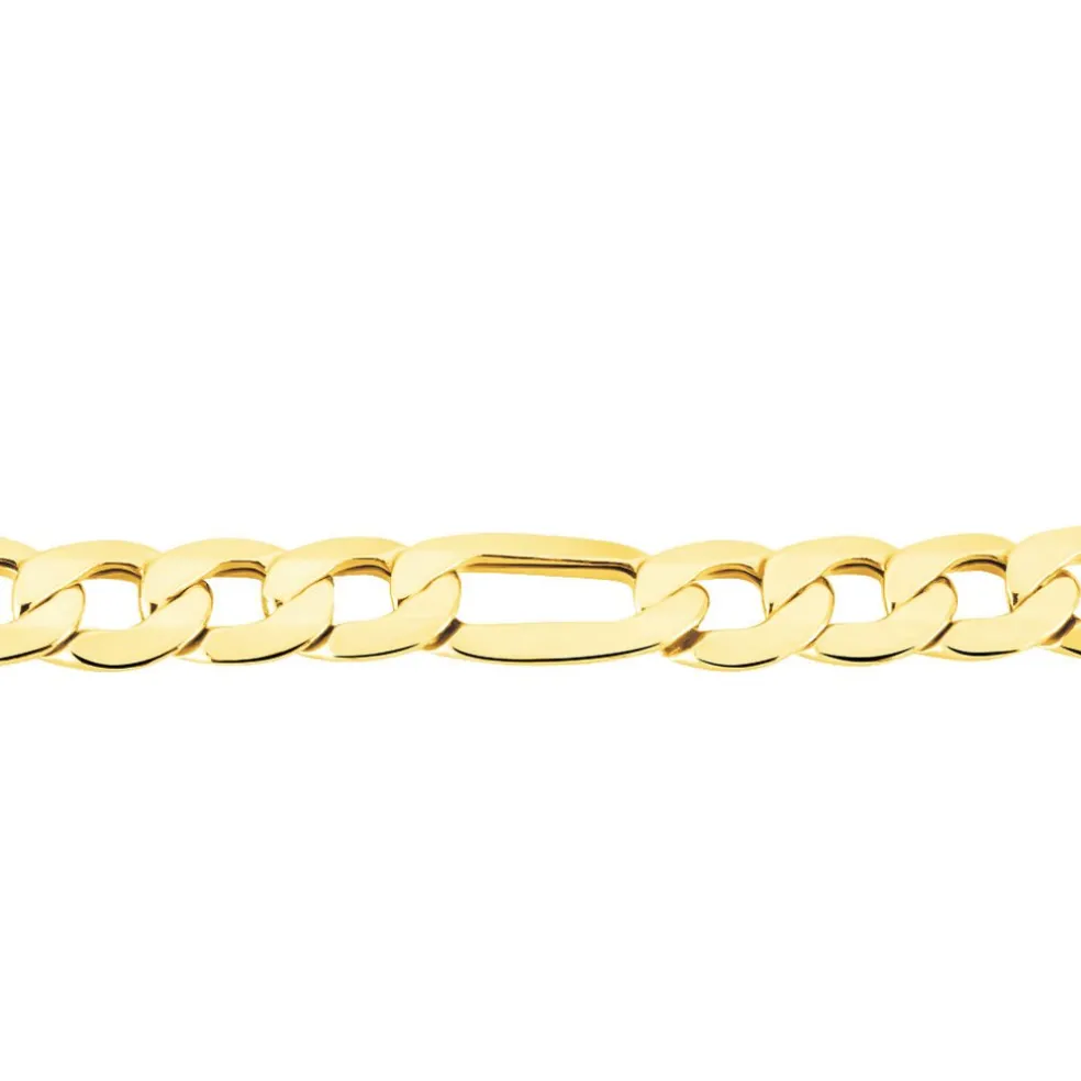 Bracelet Or Jaune Maille Alternée