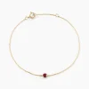 Bracelet Or Jaune Onora Rubis