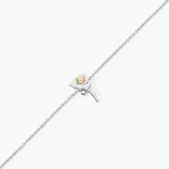 Bracelet Or Jaune Oxyde De Zirconium