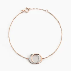 Bracelet Or Rose Tresha Diamants
