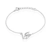 Bracelet Origami Argent Blanc Oxyde De Zirconium