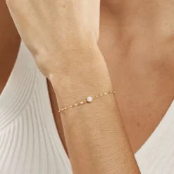 Bracelet Paolina Or Jaune Perle De Culture