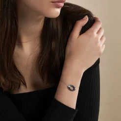 Bracelet Peer Argent Blanc Oxyde De Zirconium