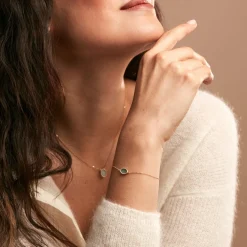 Bracelet Pernia Or Jaune Amazonite