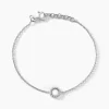 Bracelet Peytone Argent Blanc
