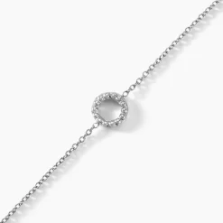 Bracelet Peytone Argent Blanc