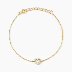 Bracelet Phanie Argent Jaune Oxyde De Zirconium