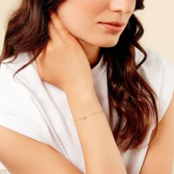 Bracelet Phanie Argent Jaune Oxyde De Zirconium