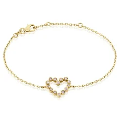 Bracelet Plaqué Or Jaune Danaë Oxydes De Zirconium