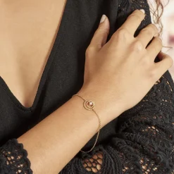 Bracelet Plaqué Or Jaune Danys Oxyde De Zirconium