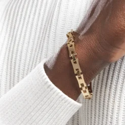 Bracelet Plaqué Or Jaune Stefano