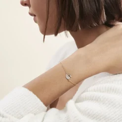 Bracelet Plaqué Or Jaune Simao Oxydes De Zirconium