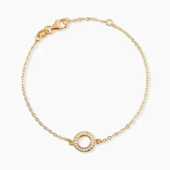 Bracelet Plaqué Or Klaar Oxydes De Zirconium