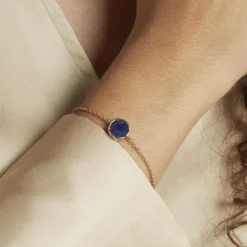 Bracelet Plaqué Or Neassasodalite