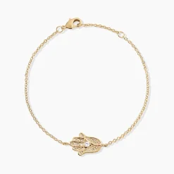 Bracelet Plaqué Or Stijn Oxyde De Zirconium