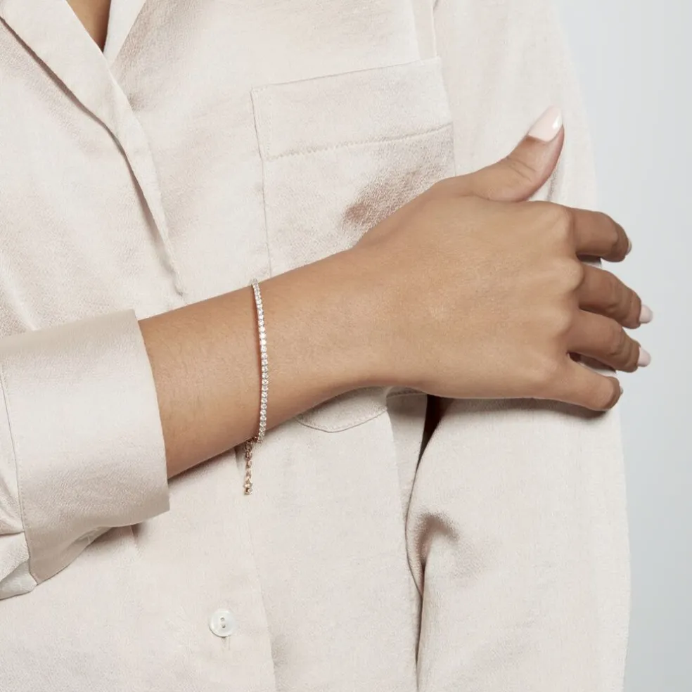 Bracelet Plaqué Or Zoelia Oxydes De Zirconium