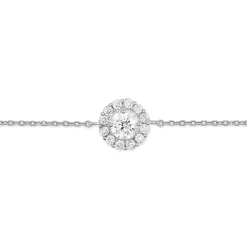 Bracelet Princess Argent Blanc Oxyde De Zirconium