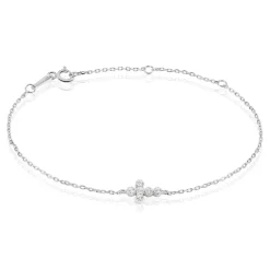 Bracelet Priscus Argent Blanc Oxyde De Zirconium