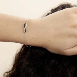 Bracelet Prudentia Argent Blanc Oxyde De Zirconium