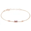 Bracelet Purple Mood Argent Rose Oxyde De Zirconium