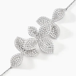 Bracelet Radiant Bloom Argent Blanc Oxyde