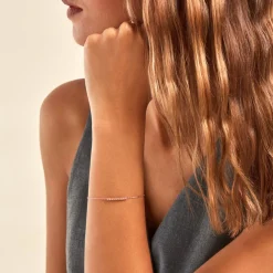 Bracelet Rio Tennis Argent Rose Oxyde De Zirconium