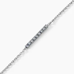 Bracelet Rio Tennis Argent Blanc Oxyde De Zirconium