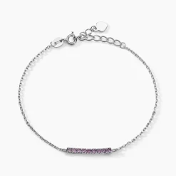 Bracelet Rio Tennis Argent Blanc Oxyde De Zirconium