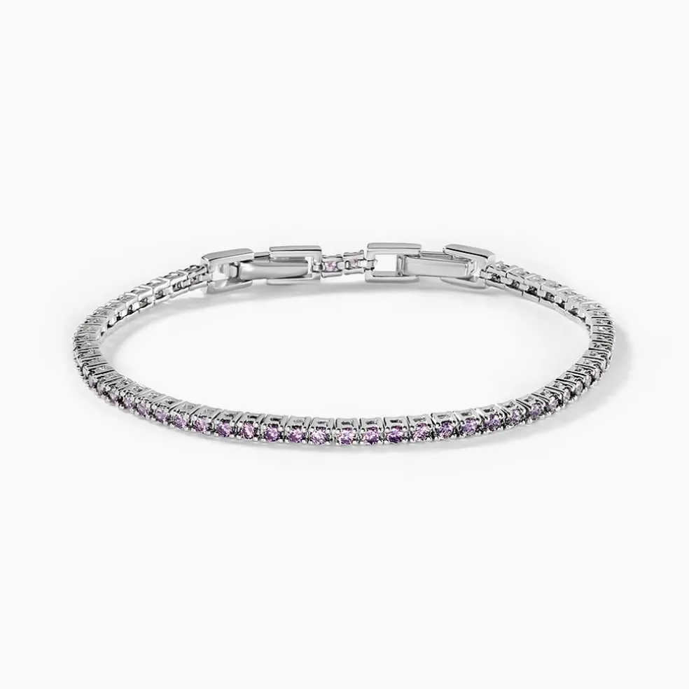 Bracelet Rio Tennis Argent Blanc Oxyde De Zirconium