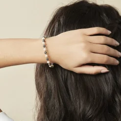 Bracelet Saida Or Jaune Perle De Culture