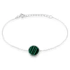 Bracelet Saül Argent Blanc Malachite