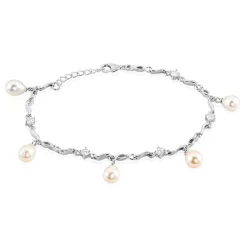 Bracelet Salomee Argent Blanc Perle De Culture
