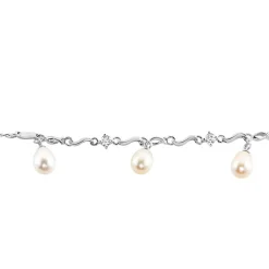 Bracelet Salomee Argent Blanc Perle De Culture