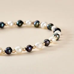 Bracelet Selsabile Or Jaune Perle De Culture