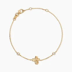 Bracelet Selva Plaqué Or Jaune Oxyde De Zirconium