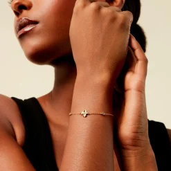 Bracelet Selva Plaqué Or Jaune Oxyde De Zirconium