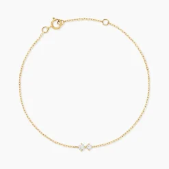 Bracelet Serenya Or Jaune Diamant Synthétique