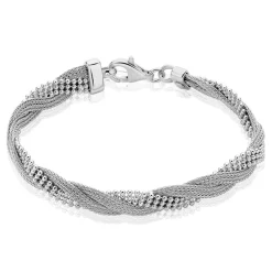 Bracelet Sheridan Argent Blanc