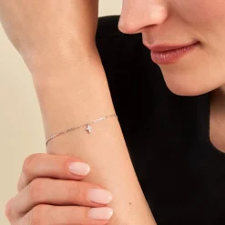 Bracelet Siem Argent Blanc Oxyde De Zirconium