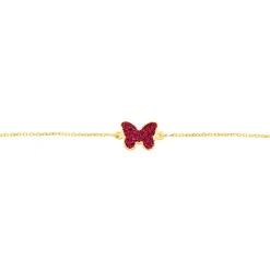 Bracelet Solena Papillon Or Jaune