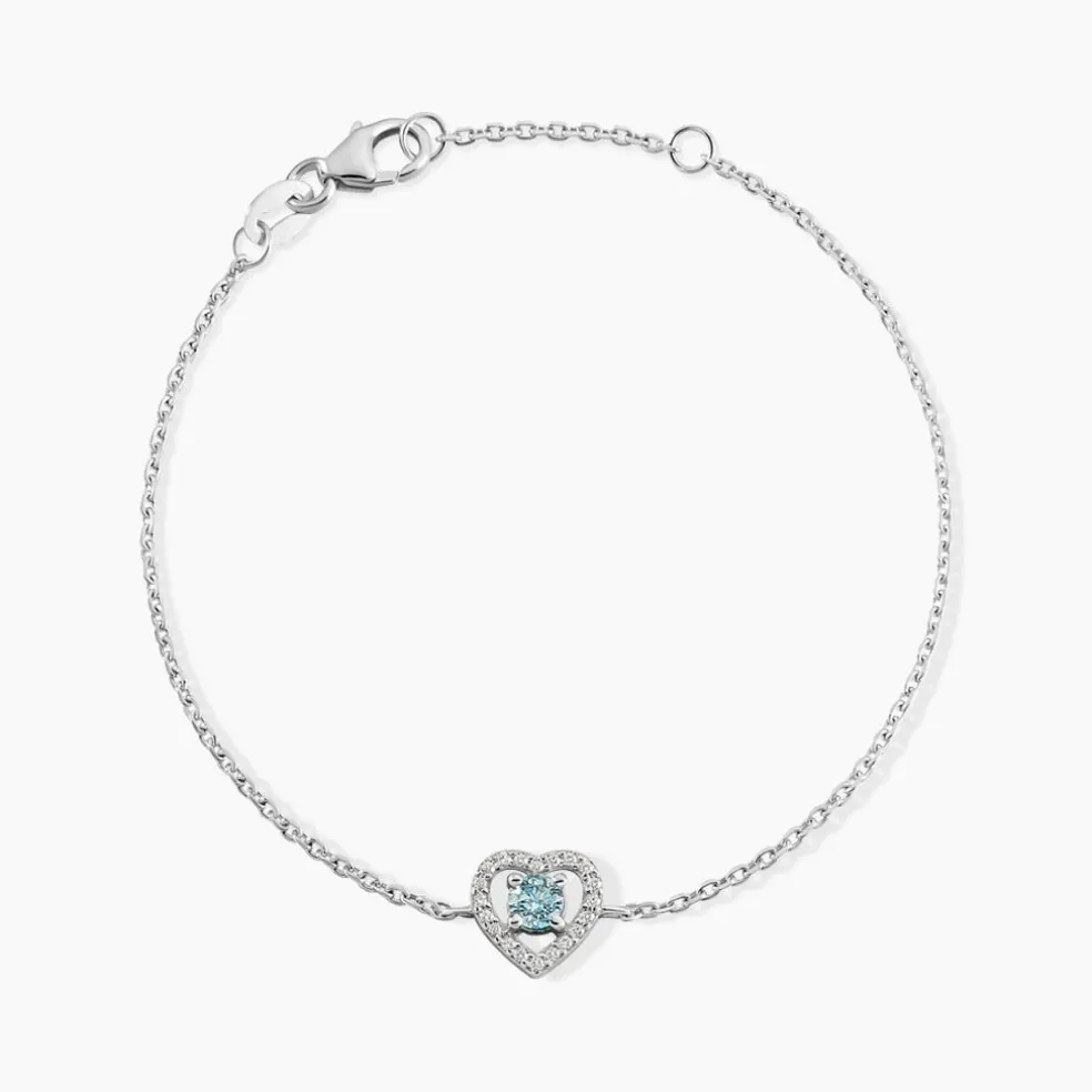 Bracelet Suzon Argent Blanc Oxyde De Zirconium